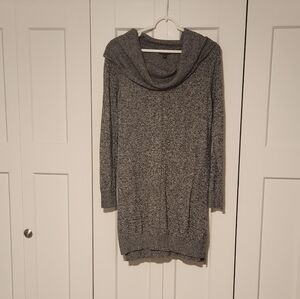 Express Gray Cowl Neck Sweater Dress